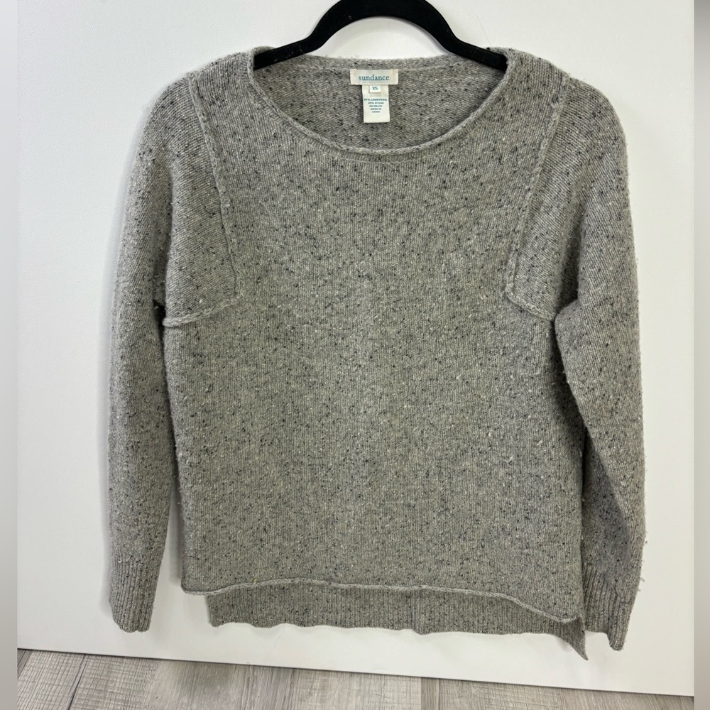 Sundance Gray Lambswool Sweater Size XS